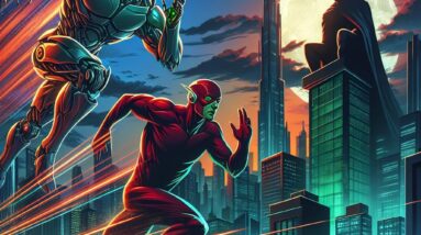 Flash vs Green Robot: Batman’s Backup Saves the Day! #shorts