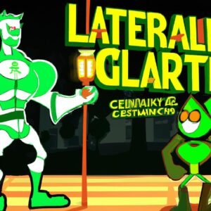 Green Lantern Vs. Giant Robot: Epic Street Battle! #shorts
