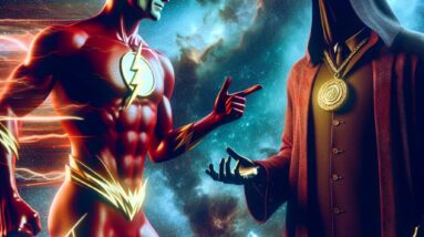 The Flash Meets The Phantom Stranger: Cosmic Mystery Unveiled! #shorts
