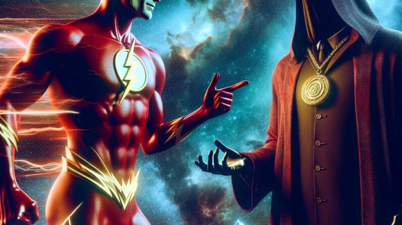 The Flash Meets The Phantom Stranger: Cosmic Mystery Unveiled! #shorts