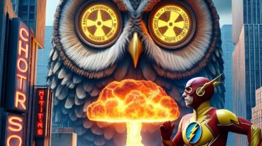 Owl Mask Activates NUCLEAR DESTRUCT! Flash Races to Save City! #shorts