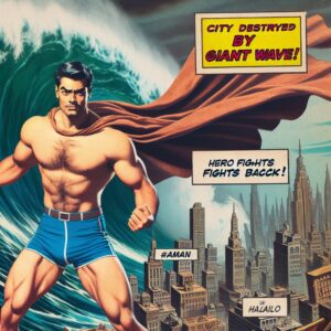 City Destroyed by Giant Wave! Hero Fights Back! #shorts
