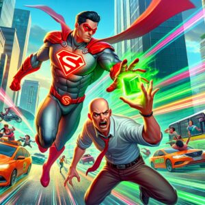 Superman vs Luthor: Kryptonite & City Chase Chaos! #shorts