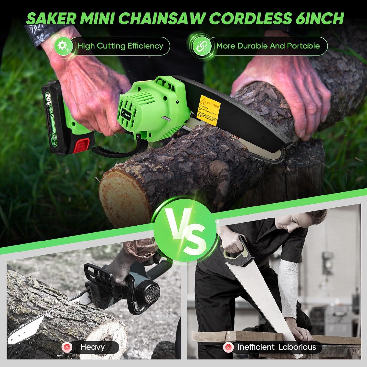 Our Review: Saker Mini Chainsaw Cordless &mdash; Lightweight and Effective Tool