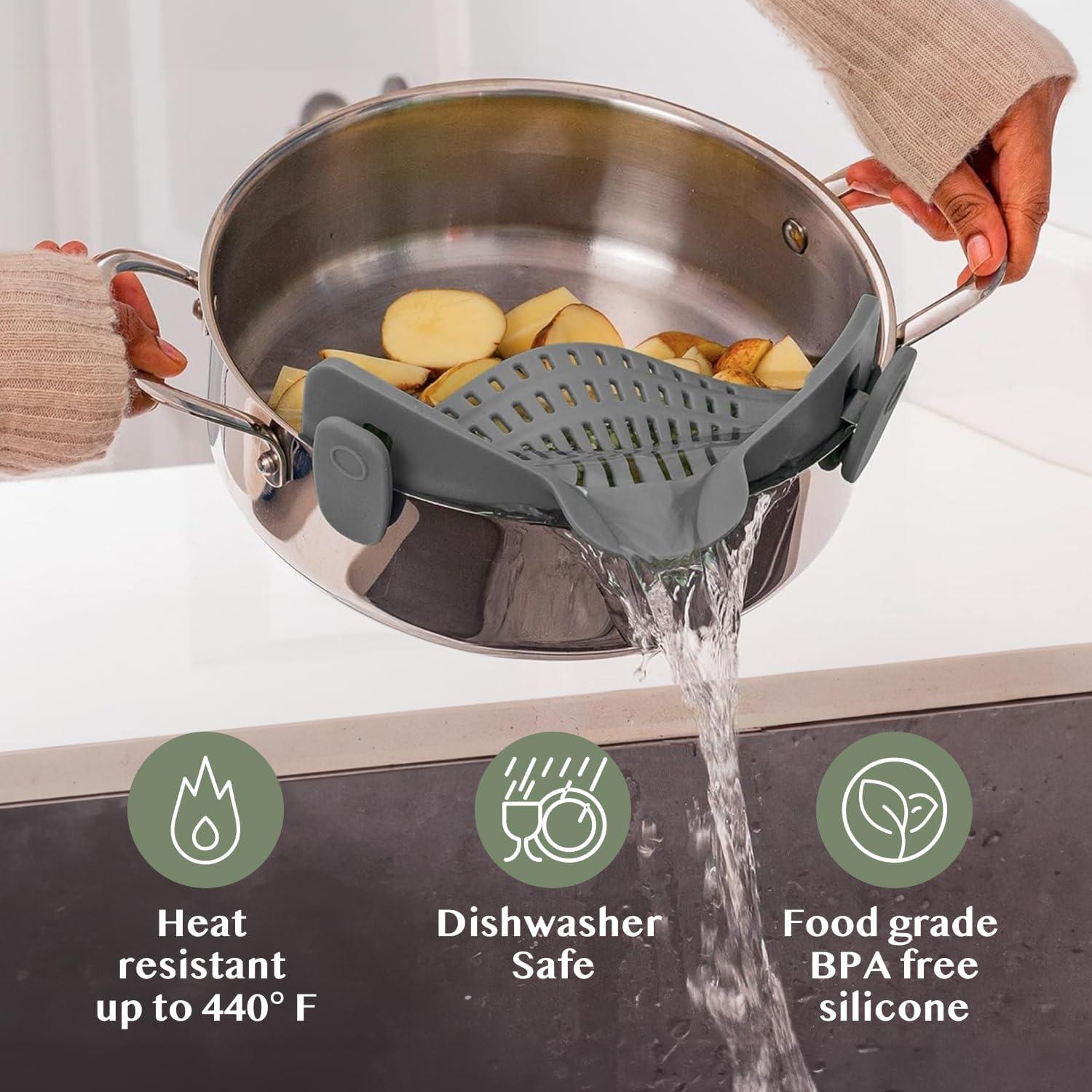 Our Review: Kitchen Gizmo Snap N' Strain &ndash; Space-Saving, Effective Strainer