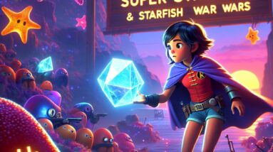 Robin’s Crystal Adventure: Super Strength & Starfish Wars! #shorts