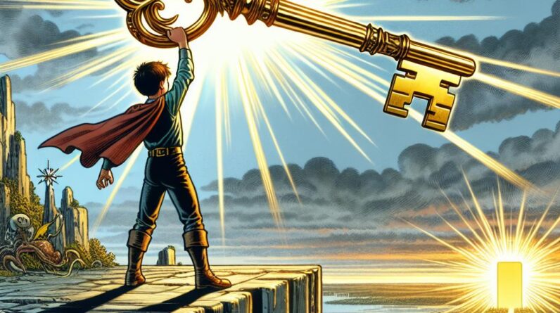 Superboy Unlocks New World: The Golden Key Adventure! #shorts