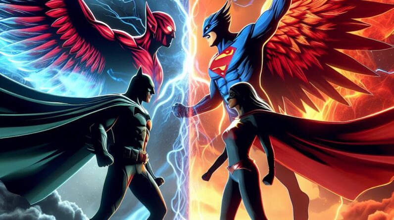 Batman’s Shocking Move: Superman & Hawkgirl Confrontation Revealed! #shorts