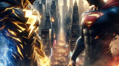 Black Adam vs Superman: City Chaos Erupts! #shorts
