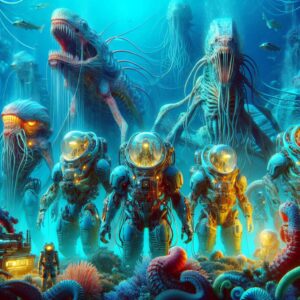 Alien Monsters & Robotic Suits: Underwater Mystery Unfolds! #shorts