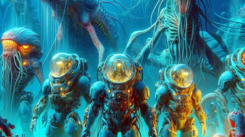 Alien Monsters & Robotic Suits: Underwater Mystery Unfolds! #shorts