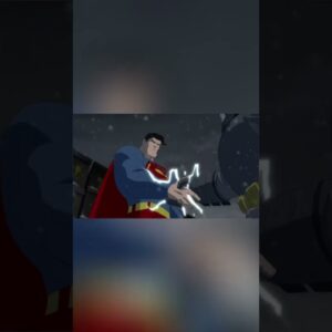 Superman vs. Batman: Snowy Street Brawl, Lightning Strikes! #shorts