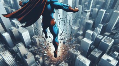 Superhero Unleashed: City Leaps, Cracks Streets, Epic Fights! #shorts