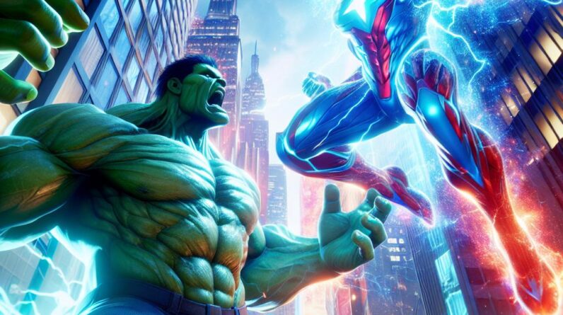 Hulk vs. Captain Marvel: Unleashing EPIC Energy! 💥 #shorts