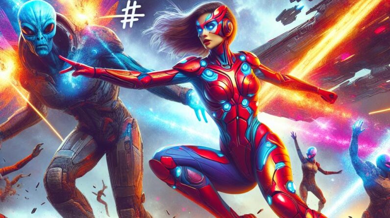 Captain Marvel’s EPIC Space Battle vs. Kree Aliens! #shorts