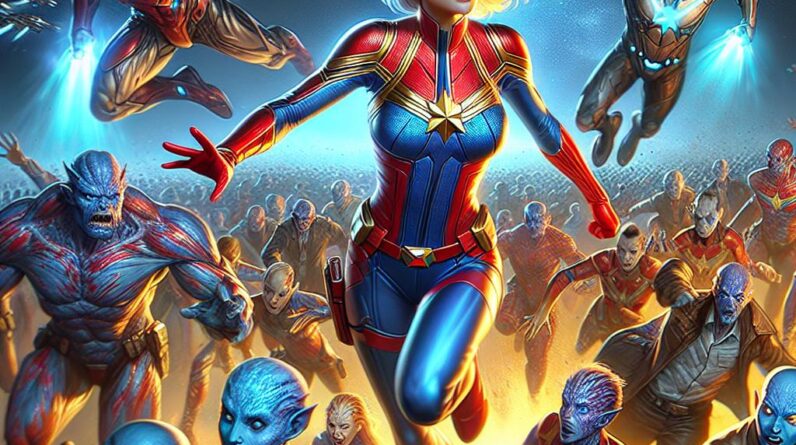 Captain Marvel Captured? Kree Aliens Attack Avengers! #shorts