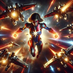 Captain Marvel VS Kree Drones: Universe’s Toughest Hero? #shorts