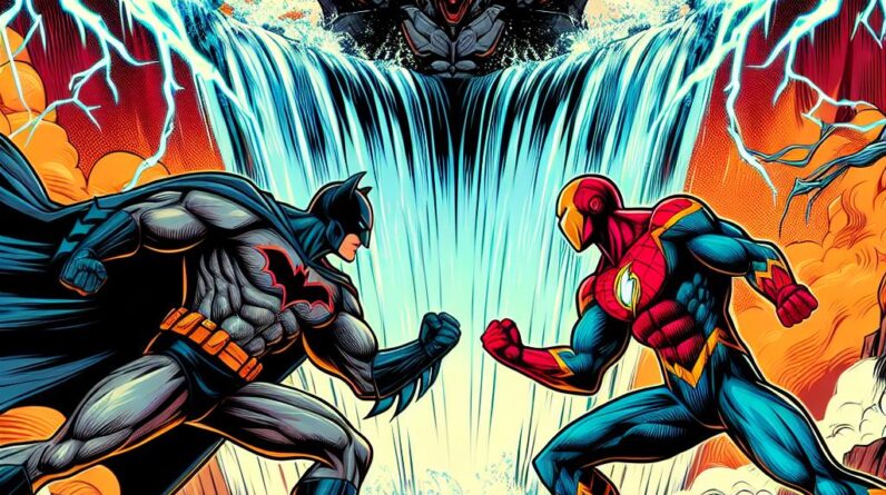 Shiva vs. Giant: Batman and Superman’s Watery Showdown! #shorts