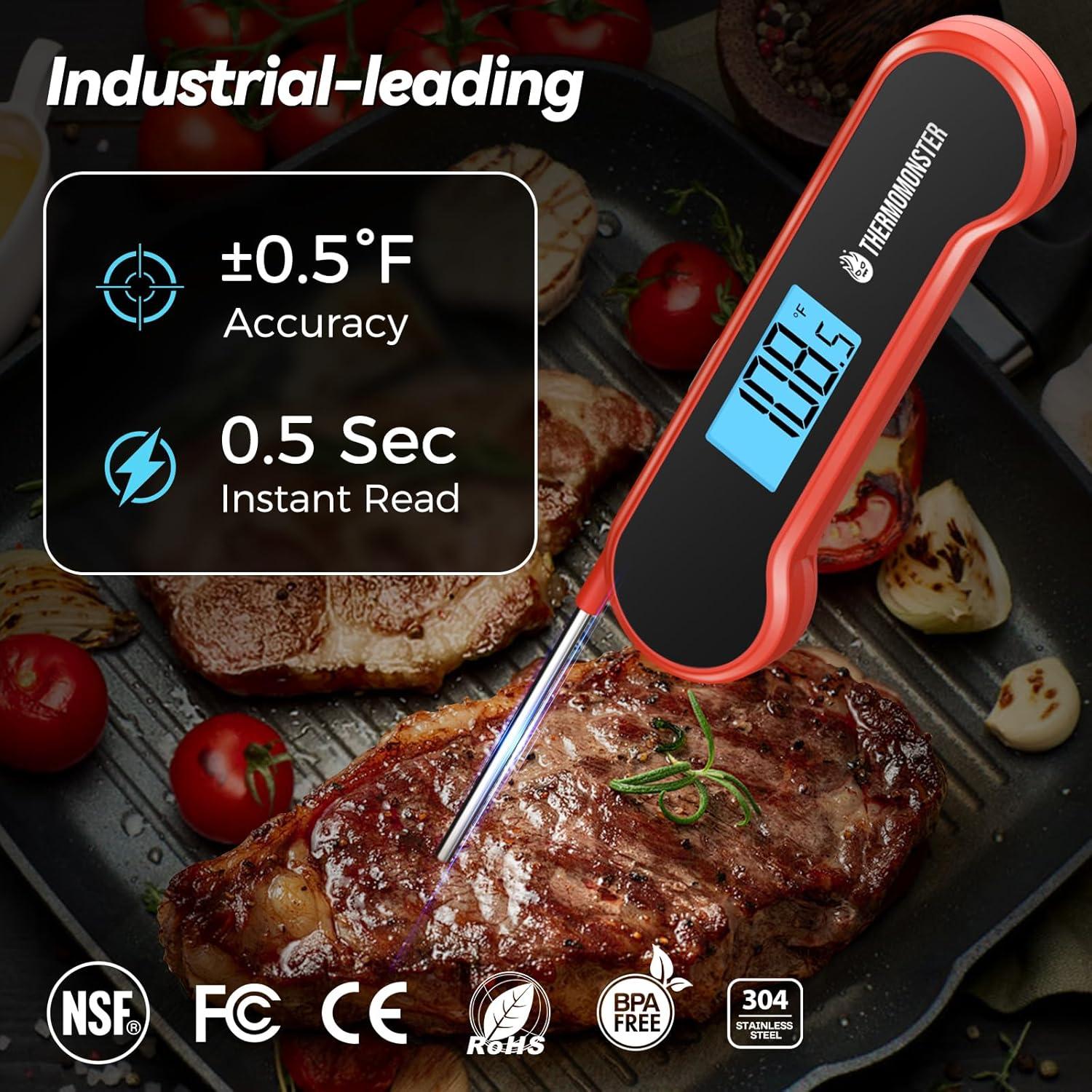Our Review of the ThermoMonster 0.5 Sec Instant Read Meat Thermometer Our Review of the ThermoMonster 0.5 Sec Instant Read Meat Thermometer