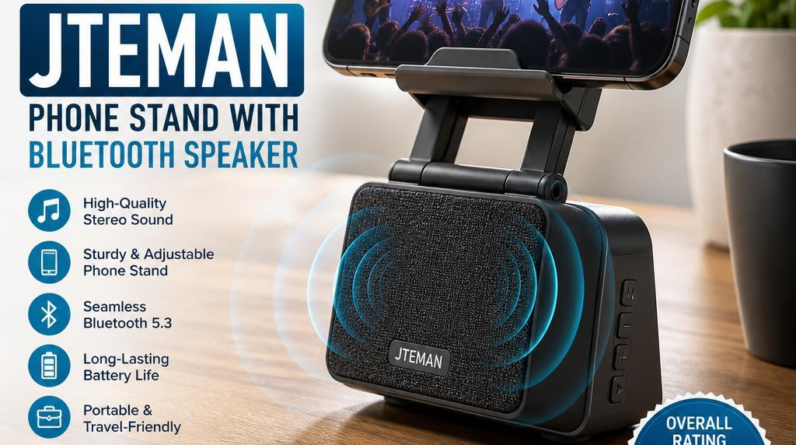 Our In-Depth Review of the JTEMAN Phone Stand with Bluetooth Speaker