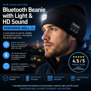 Our Evaluation: Bluetooth Beanie with Light & HD Sound Performs Well