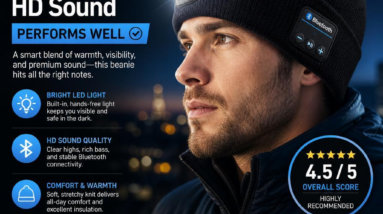 Our Evaluation: Bluetooth Beanie with Light & HD Sound Performs Well