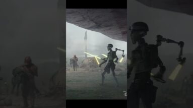 Ahsoka’s Trial: Snow, Droids, and Epic Lightsaber Battles! #shorts
