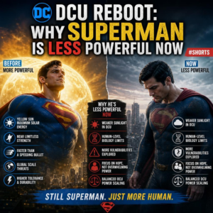 DCU Reboot: Why Superman is Less Powerful Now #shorts