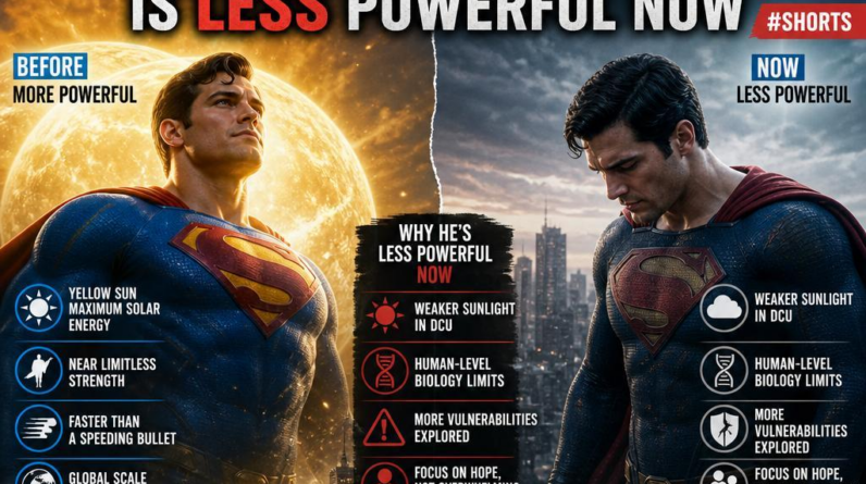 DCU Reboot: Why Superman is Less Powerful Now #shorts