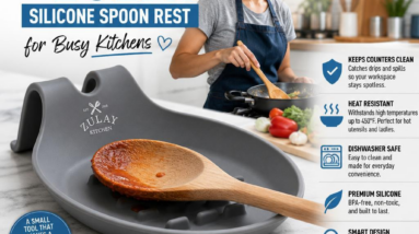 Why We Recommend the Zulay Silicone Spoon Rest for Busy Kitchens
