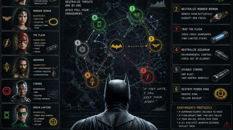 Batman’s Strategy to Overcome the Justice League